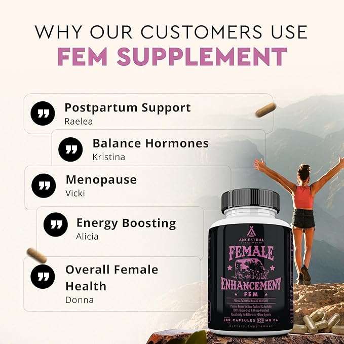 Beef Organ Supplement for Women – Supports Hormone Balance Energy &amp Wellness – Grass Fed Pasture Raised Superfood – Liver Heart Kidney Bone Marrow – Collagen CoQ10 B12 – Female Support Blen