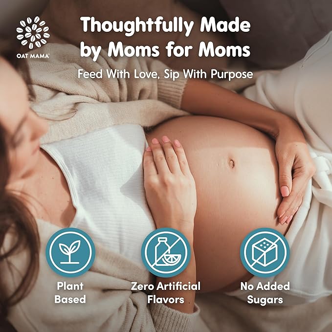 Oat Mama 'Mama Greens' Superfoods Booster - Fuji Apple Flavor - Greens Powder with Kale Spinach Broccoli &amp Spirulina - Nutrient-Rich Support for Pregnancy &amp Postpartum - 30 Servings (180g)