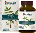 Himalaya Organic Neem 60 Day Supply - Herbal Acne Supplements Supporting Clear Skin and Detox - USDA Organic Vegan Non-GMO Gluten Free 600 mg 60 Caplets