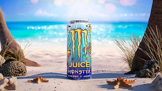 Monster Energy Juice Aussie Style Lemonade Energy + Juice 16 Oz | Pack of 15