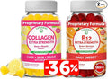 Lunakai Collagen &amp Biotin Gummies Bundle - Vitamins for Hair Skin and Youthful Appearance - Non-GMO Anti Aging Protein Supplements for Men &amp Women - 30 Days Supply