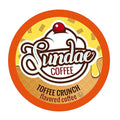 Sundae Ice Cream Flavored Coffee Pods Compatible with 2.0 Keurig K-Cup Brewer (Toffee Crunch) 48 Count