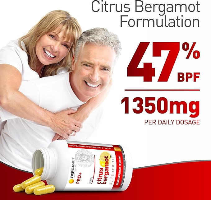 Citrus Bergamot SuperFruit PRO+ with Olive Leaf Extract - 47% BPF - 80% Polyphenols - 675mg per Serving - Worlds Strongest - 180 Caps - 2 Months - Made in the USA