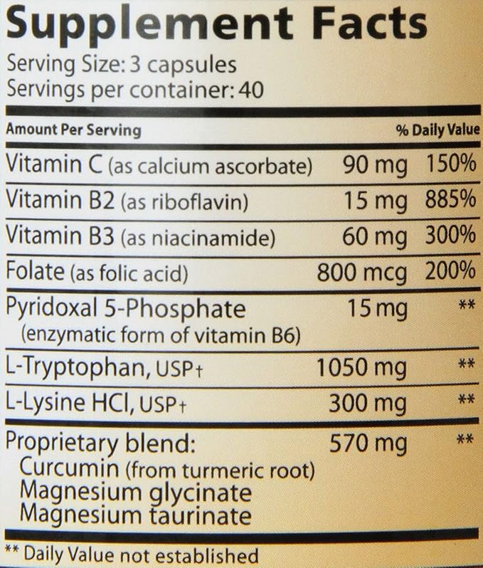 Lidtke Technologies L-Tryptophan Complete Capsules 120 Count