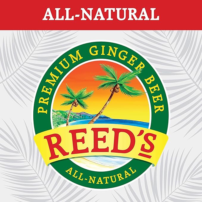 Reed's Zero Sugar Extra Ginger Beer Great Tasting Natural Craft Ginger Soda with Fresh Ginger Root (12oz Can 24 pk)