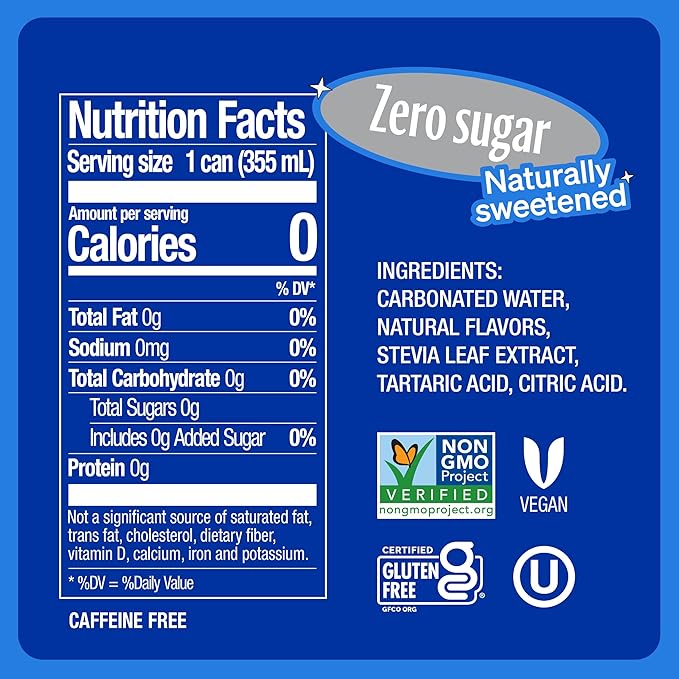 Zevia Zero Calorie Soda Caffeine Free Cola 12 Ounce Cans (Pack of 20)