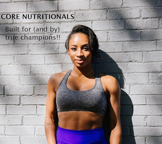 Core Nutritionals Hydrolyzed Collagen Peptides | Type I &amp III from Grass Fed Bovine | Hair Skin &amp Nails | Bone &amp Joint Support | 1 Pound (Strawberry Lemonade)