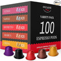 Occaffe Variety Pack Espresso Pods - by CAPSUCUP SELECTION 100 Selection Espresso Capsules compatible with Nespresso Machines