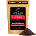 Lonestar - Freshly Roasted After Your Order – Specialty Grade Low Acid Artisanal Medium to Dark Roast Coarse Ground Bean Coffee No Bitterness Ethically Sourced 12OZ Compostable Bag