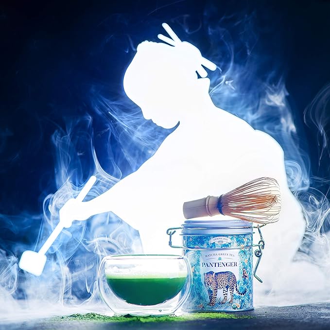 Organic Ceremonial Grade Matcha | Emerald Green Creamy &amp Sweet (for a matcha) | Japanese - First Harvest - Hand Picked - Stone Milled | By Pantenger