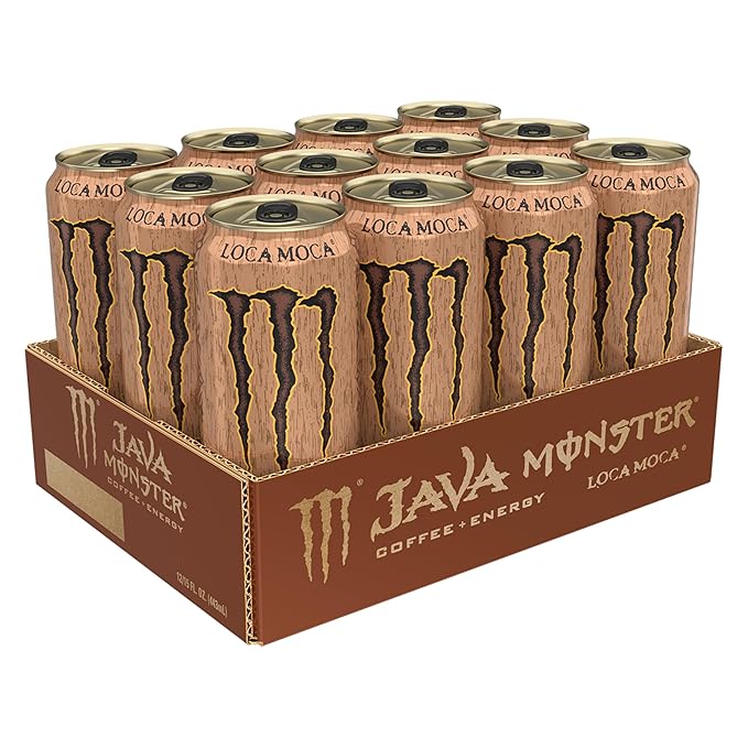 Java Monster Loca Moca Coffee + Energy Drink 15 Ounce | Pack of 12