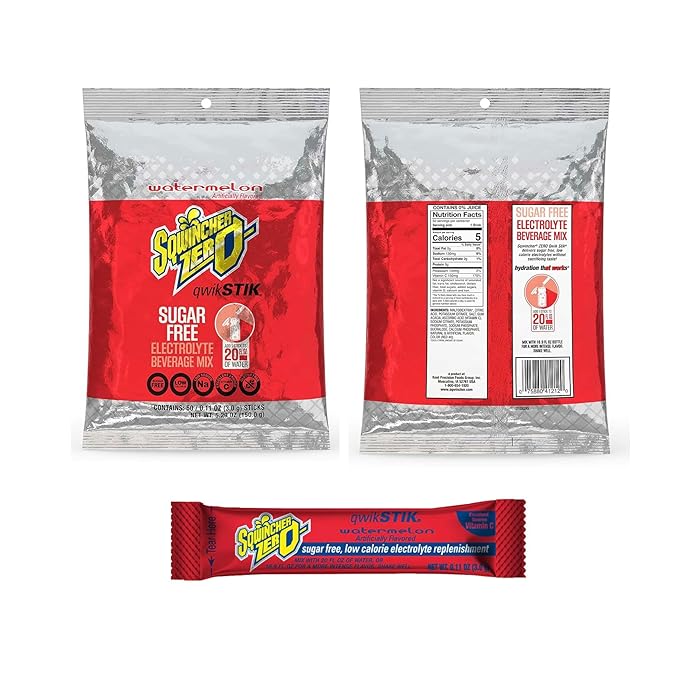 500 Qwik Stiks Sugar-Free Electrolyte Powdered Beverage Mix - Assorted Popular Flavors (grape watermelon lemonade mixed berry fruit punch)