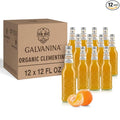Galvanina Clementine – Premium Organic Italian Sparkling Soda 12 fl oz (12 Glass Bottles) | Made with Organic Southern-Italian Clementines Refreshing Soft Drink.