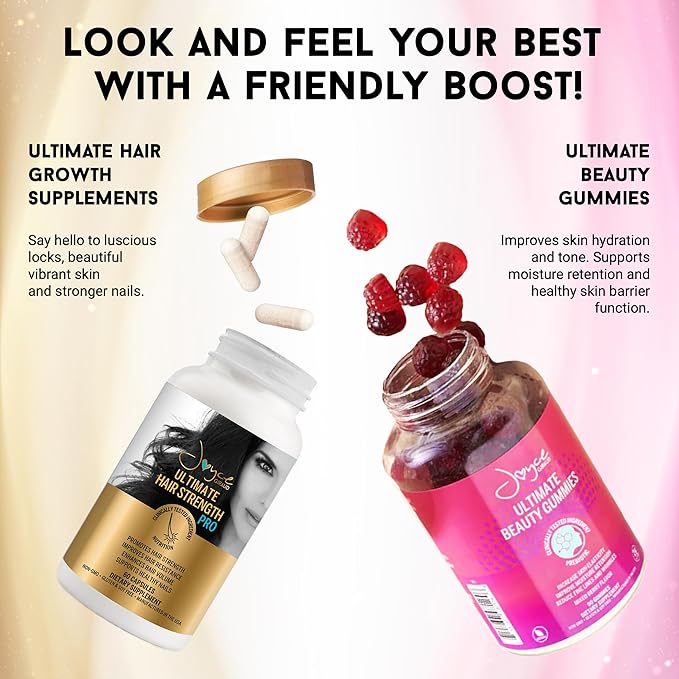 Joyce Giraud Ultimate Hair Strength Supplements 60-Day Supply Scientifically Formulated to Reduce Hair Loss 120 Capsules