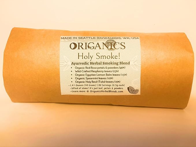 Holy Smoke! (1.41oz/40g Loose-Leaf) Ayurvedic Herbal Smoking Blend | 80 Servings