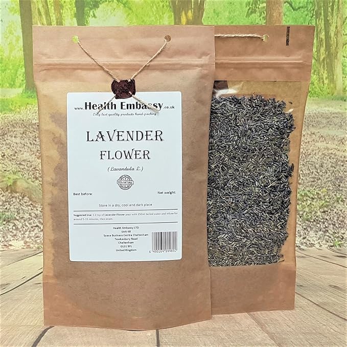 Health Embassy Lavender Flower (Lavandula L) Loose Herbal Tea (100g)