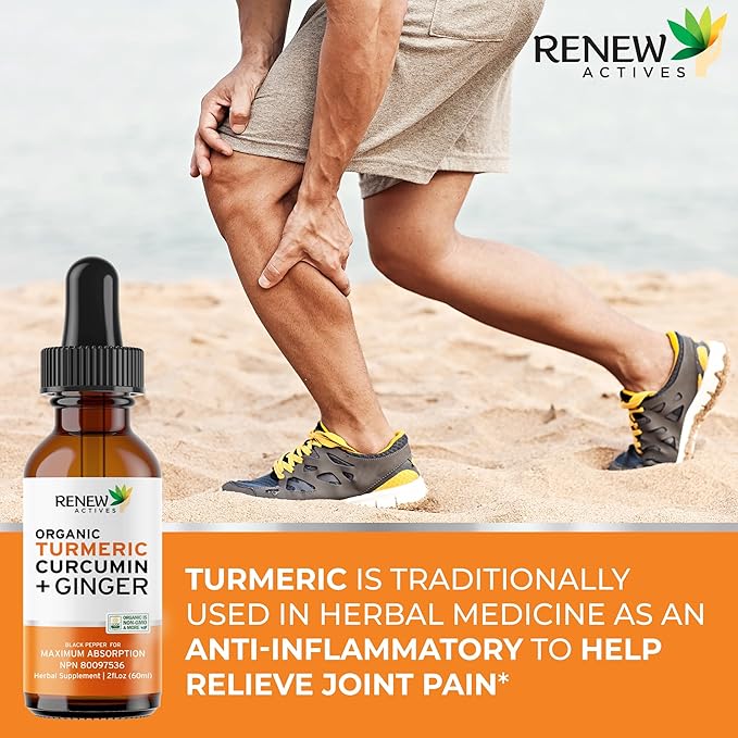 Renew Actives Turmeric Liquid Extract with Ginger &amp Lemon Oil