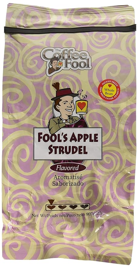 The Coffee Fool Apple Strudel Coffee Whole Bean 2 Pound
