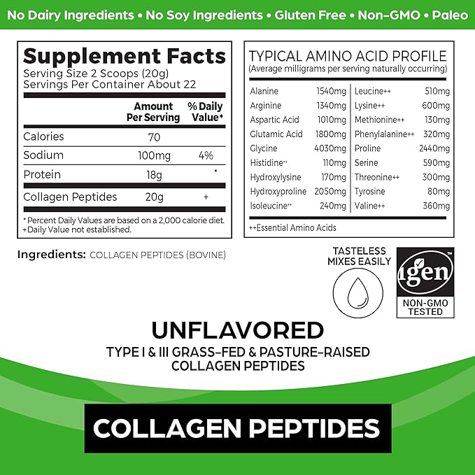 Orgain Organic Simple Vegan Protein Powder Chocolate 1.25lb Hydrolyzed Collagen Peptides Powder Unflavored 1lb