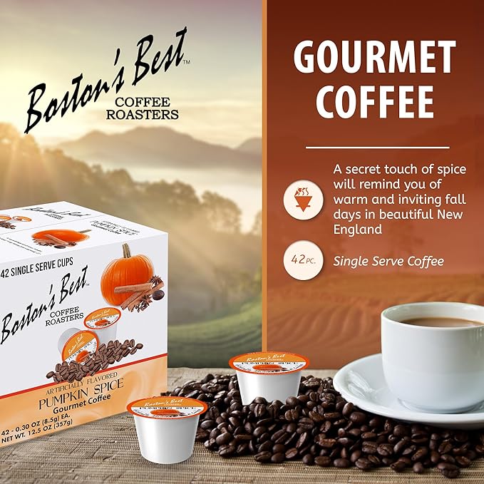 Boston's Best Single Serve Coffee Pumpkin Spice12.6 oz 42 Count