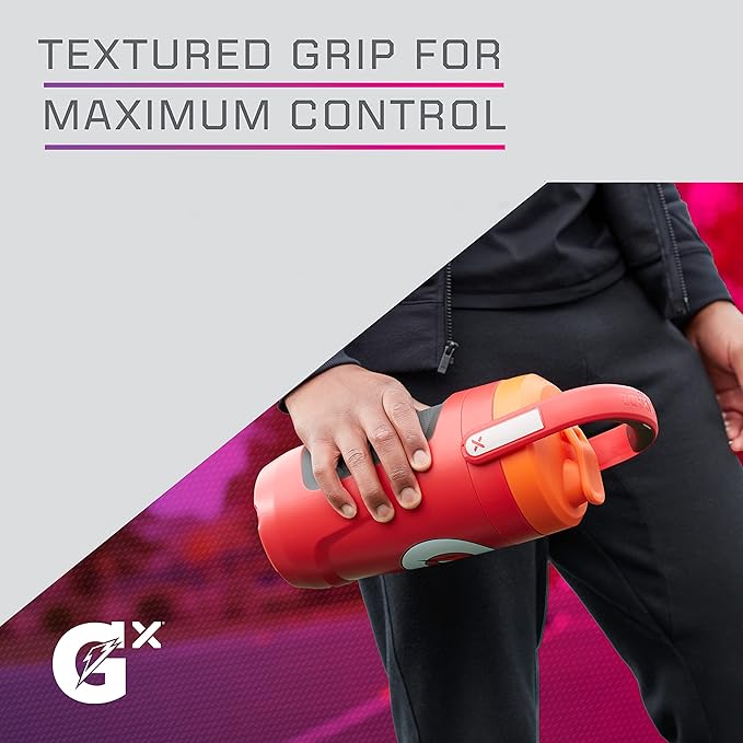 Gatorade Gx Performance Jug 64oz Leakproof Non Slip Grip Great for Athletes Red