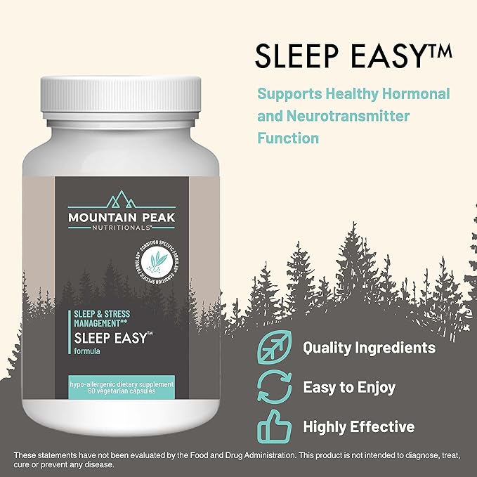 Mountain Peak Nutritionals Immuni-V &amp Sleep Easy Combo Pack - Herbal Supplement Duo with Antioxidants &amp Melatonin - Immune Support &amp Relaxation Formula - 60 Vegetarian Capsules Each