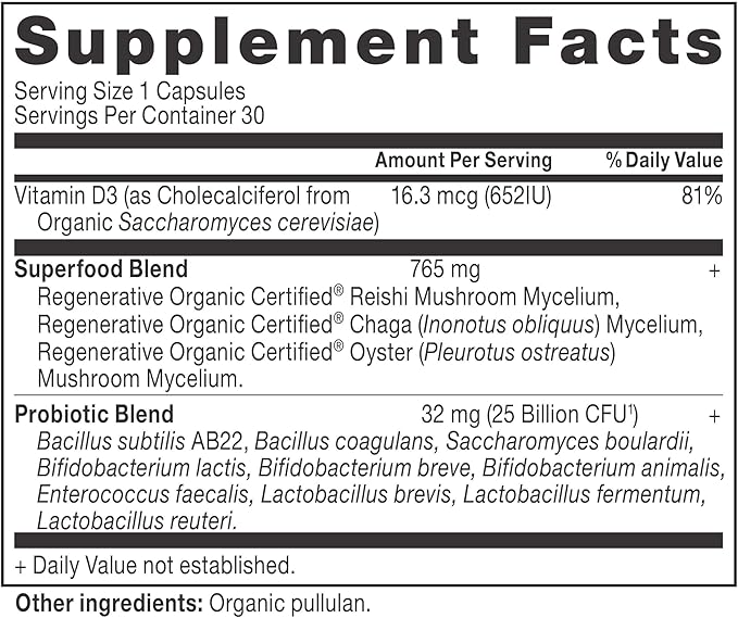 Ancient Nutrition Regenerative Organic Certified Probiotics for Women Probiotics Women’s Once Daily for Healthy Digestion and Immune System Function Support 25 Billion CFUs* Per Serving 30 Count