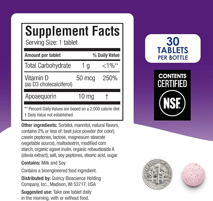 Prevagen Regular Strength Mixed Berry Chewables - 90 Tablets (3 Month Supply) | Formulated for Your Brain | 10mg of Apoaequorin Plus Vitamin D3 with 7-Day Pill Minder