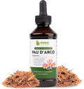 Maxx Herb PAU D'Arco Tincture - Max Strength PAU D Arco Extract for Immune Support Taheebo Tea Inner Bark Absorbs Better Than PAU Darco Capsules – 4 Oz Bottle (60 Servings)