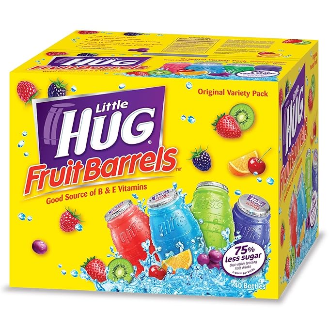 Little Hug Little Hugs Assorted Fruit Drinks Box of 40/8 Oz Set of 2 8 Fl Oz 2 Set of 40