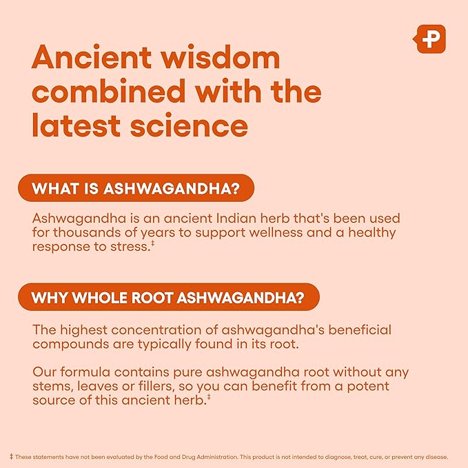 Physician's CHOICE Ashwagandha Supplement - 1950mg of Bioavailable Organic Ashwagandha Root Powder - Black Pepper Extract Stress Support Mood Support Supplement 90 Veggie Capsules