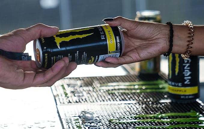 Monster Energy Reserve White Pineapple Yellow Energy Drink 16 Ounce | Pack of 15