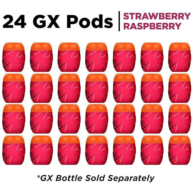 Gatorade unisex adult Gatorade GX Pods Strawberry Raspberry 4 Count (Pack of 6)