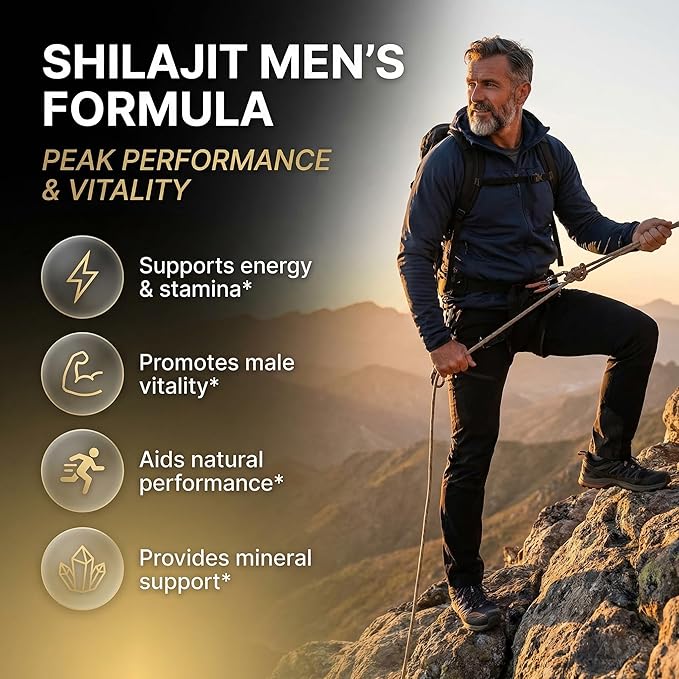 Clean Nutraceuticals Shilajit Supplement for Men with Sea Moss Tongkat Ali Ashwagandha Boron Zinc CoQ10 PQQ - Fulvic Acid Capsules - Energy Support - 90 Count - Resin Gummy &amp Powder Alterna