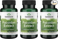 Swanson Maximum Strength Fucoidan Extract Immune Support Supplement for Adults Seeking Natural Immune Defense from Brown Seaweed - 500 mg (60 Vegan Capsules 3 Pack)