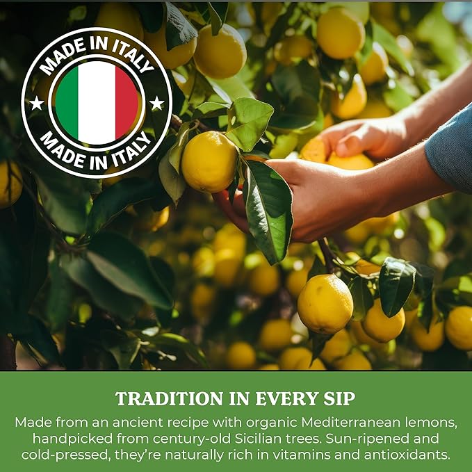 Galvanina Lemon – Premium Organic Italian Sparkling Soda 12 fl oz (12 Glass Bottles) | Crafted with Sicilian Lemons for a Zesty Refreshing Drink.