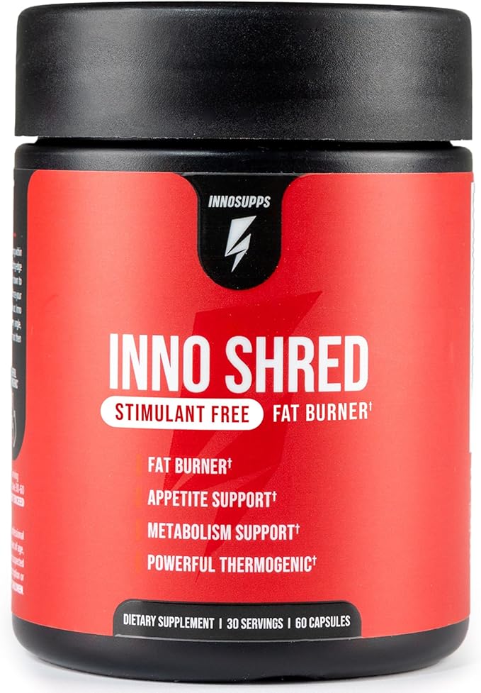 InnoSupps - Female Shred Stack - Inno Glow Volcarn 2000 Inno Shred Stimulant Free Night Shred Inno Cleanse
