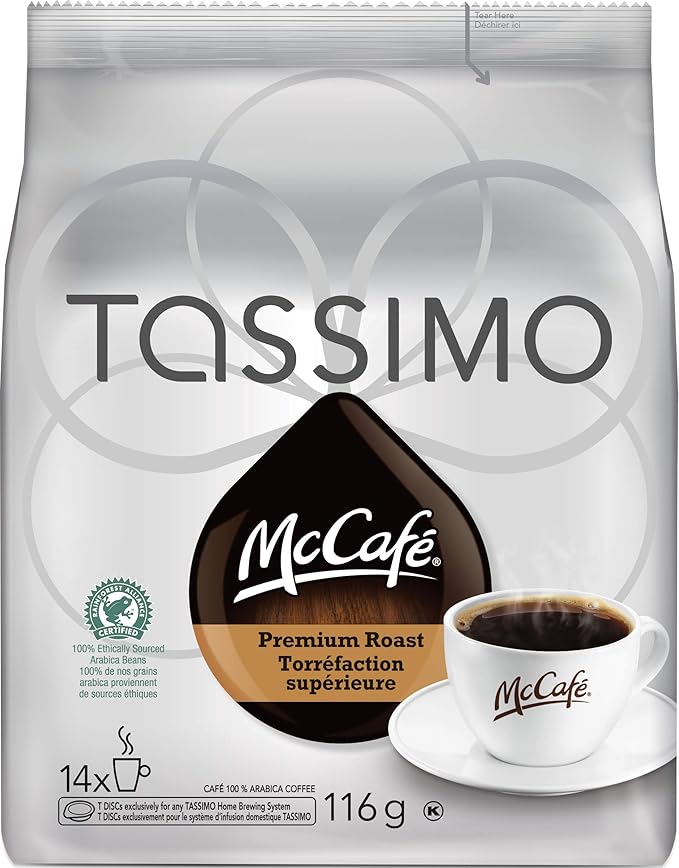 McDonalds McCafé Tassimo Premium Roast Coffee T-Discs 14-Count