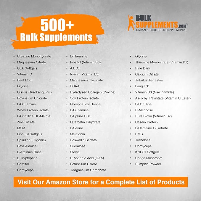 BulkSupplements.com L-Tyrosine Powder - Sports Nutrition Amino Acid Supplement - Unflavored &amp Gluten Free 500mg per Serving 5kg (11 lbs) (Pack of 5)