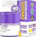 Nutra Wave Pure Berberine HCL 1000mg – Non-GMO Vegan Gluten Free – 90 Capsules
