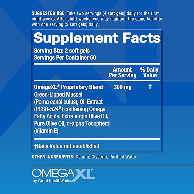 OmegaXL Powerful Joint and Muscle Support Supplement (60 Count) &amp TurmericXL (30 Count)