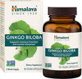 Himalaya Ginkgo Biloba 60 Day Supply - Herbal Brain Supplements for Memory and Focus Support - Vegan Gluten Free 120 mg 60 Capsules