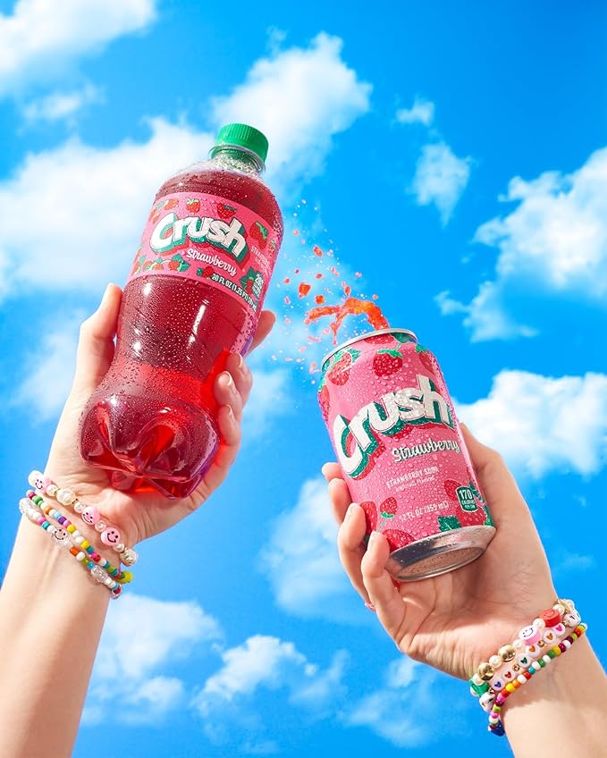Crush Strawberry 20 Oz Bottle Pack of 24