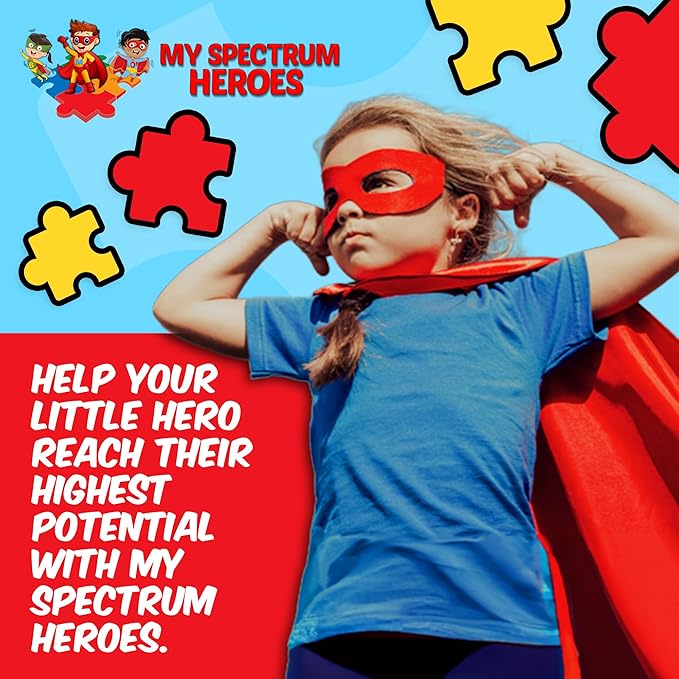 My Spectrum Heroes Calm &amp Focus Supplement Drops - Brain Support with L-theanine GABA Huperzine A - Enhance Focus for Kids or Adults - Boost Concentration for Kids &amp Teens - 2.02 FL oz. (60