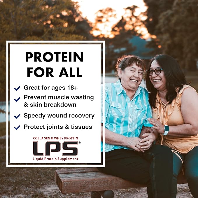 Nutritional Designs LPS Liquid Collagen &amp Whey Protein Supplement - Non-GMO Drink Sugar-Free - Promotes Healthy Skin &amp Hair for Men &amp Women Variety Box Single Serve (30 Packets)