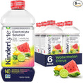 KinderLyte Electrolyte Solution for Kids and Adults - Hydration Drink Watermelon Citrus (33.8 Fl Oz 6 Pack) No Artificial Sweeteners or Flavors No Synthetic Dyes Vegan Non-GMO Gluten-Free