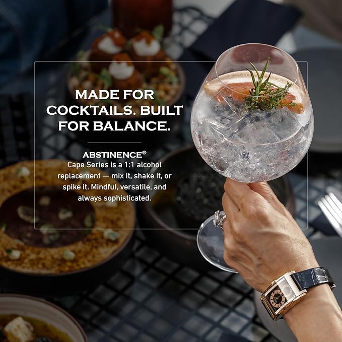 Abstinence Cape Citrus Non Alcoholic Spirit 750ml Award-Winning Calorie-Free Sugar-Free Botanical Inspired Vibrant Citrus and Warm Spice Notes Zero Proof Mocktail Alternative