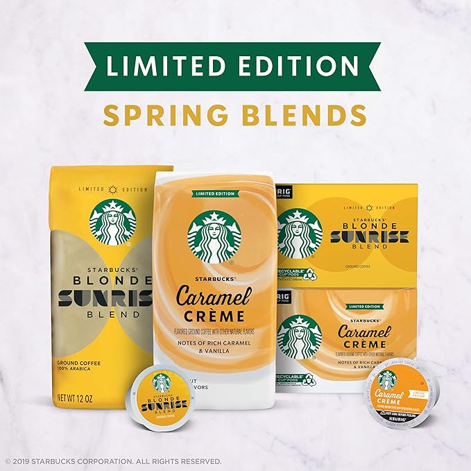 Starbucks Flavored K-Cup Coffee Pods — Caramel Crème for Keurig Brewers 10 Count (Pack of 6)