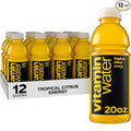 vitaminwater Energy Tropical Citrus Nutrient Enhanced Flavored Water Beverage 20 fl oz Bottles 12 Pack