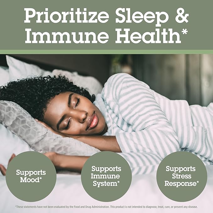 Quantum Health Sleep Immune Support Supplement Melatonin 2mg L Theanine &amp Valerian Root Plus Elderberry Vitamin C &amp D Immunity Boost - 30 Capsules